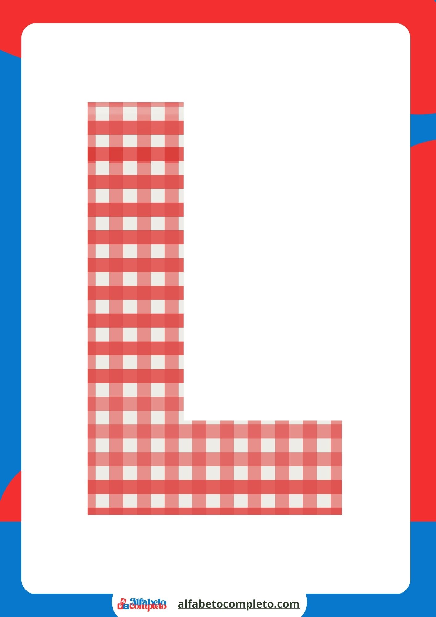 Decore sua Festa Junina com Letras do Alfabeto Quadriculadas para Murais