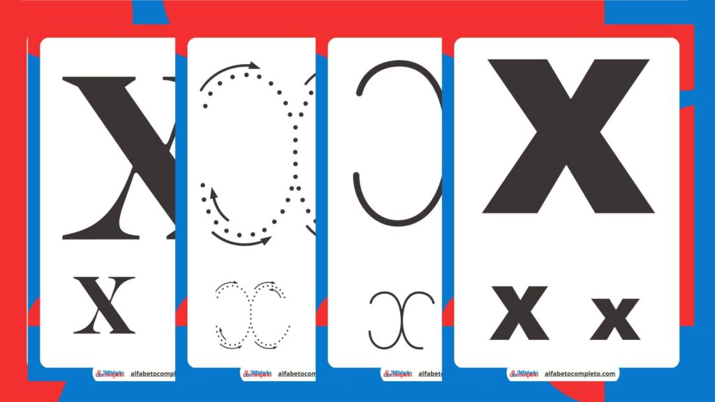 Compre o Caderno com Moldes da Letra X para Imprimir - Ideal para Educadores e Pais!
