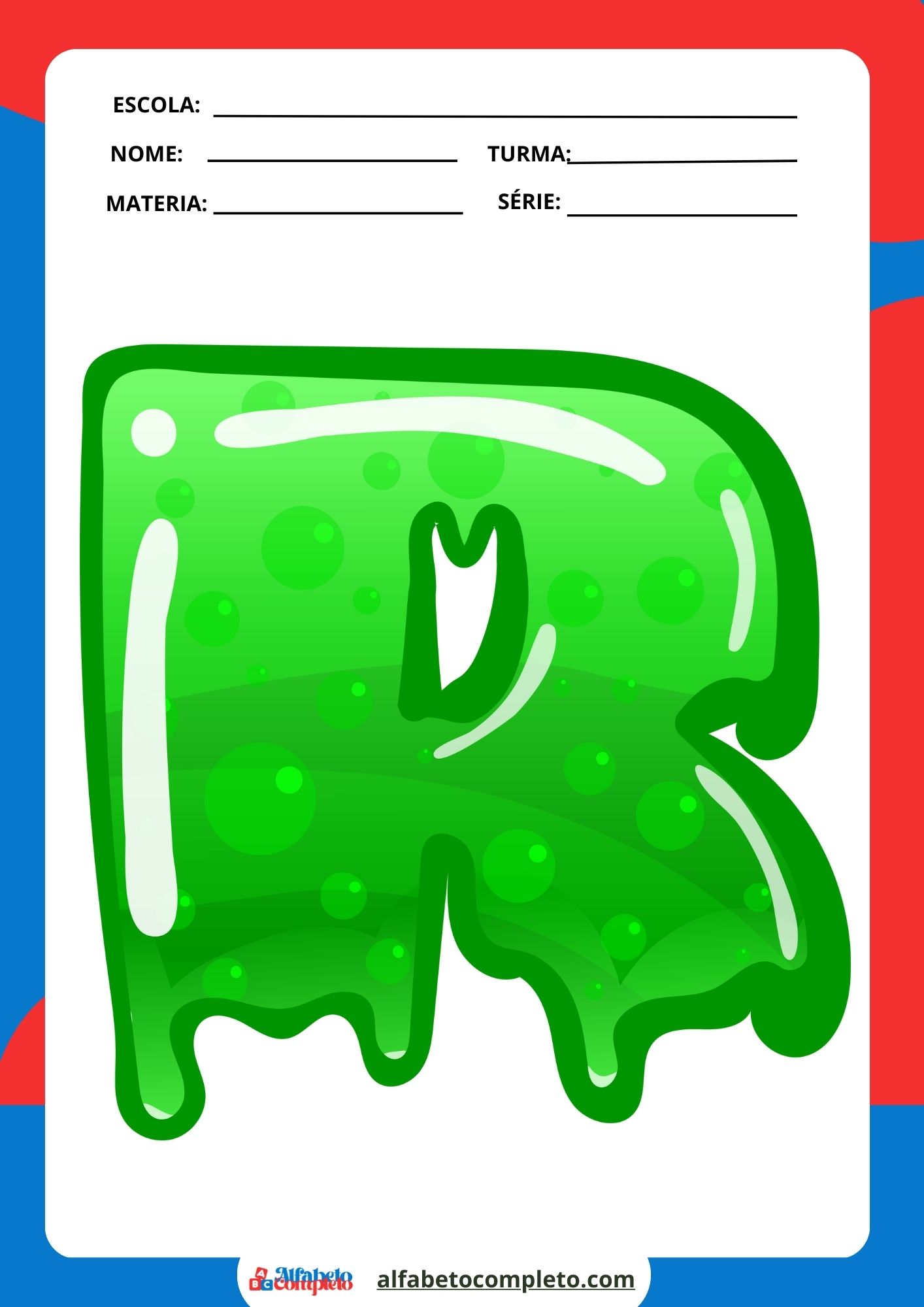 Compre Caderno de Moldes do Alfabeto Verde para Imprimir - Educação Criativa para Crianças