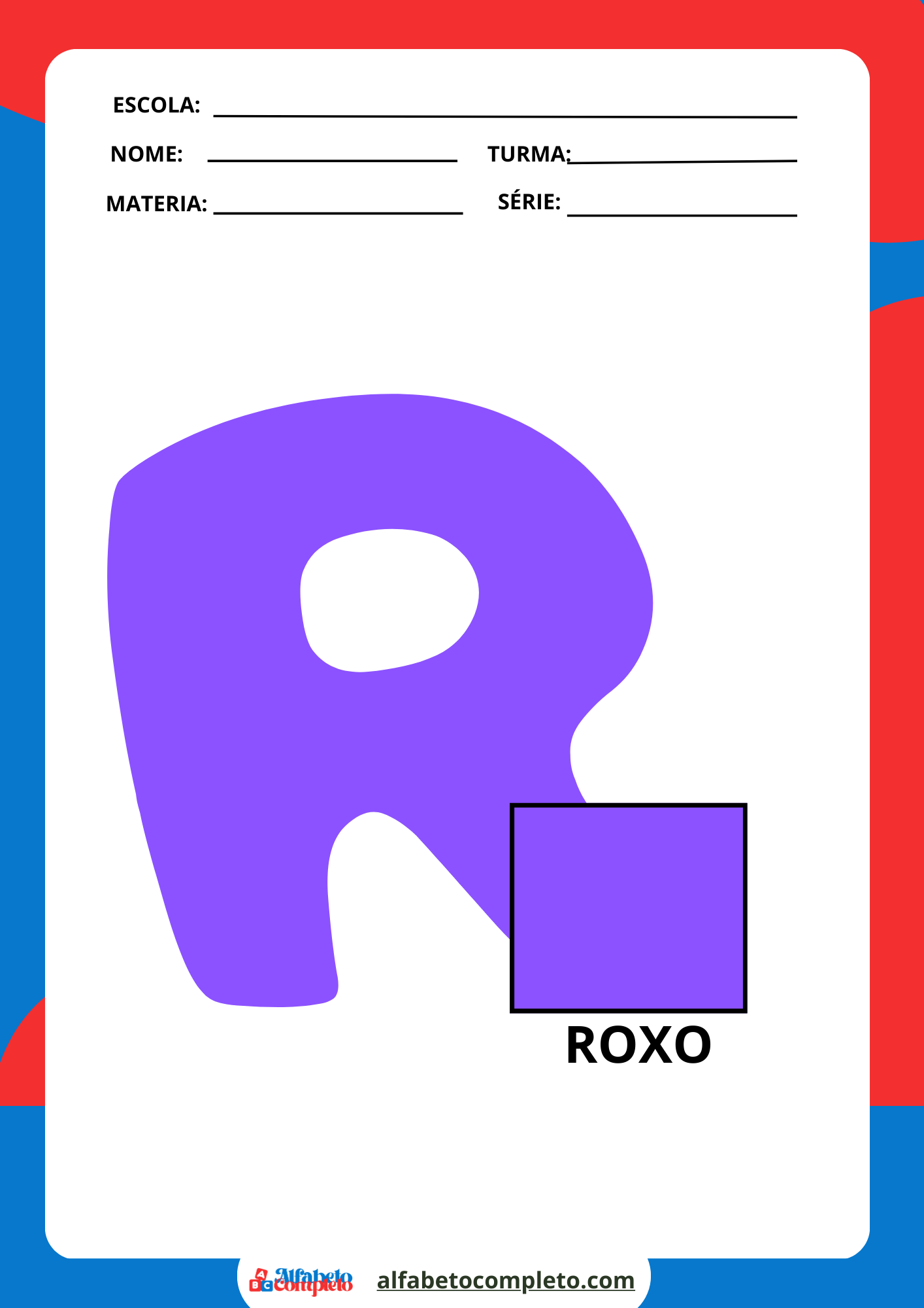 Descubra o "Guia Completo de Moldes": Alfabeto ilustrado para imprimir com cores e nomes. Ideal para estudantes e educadores!