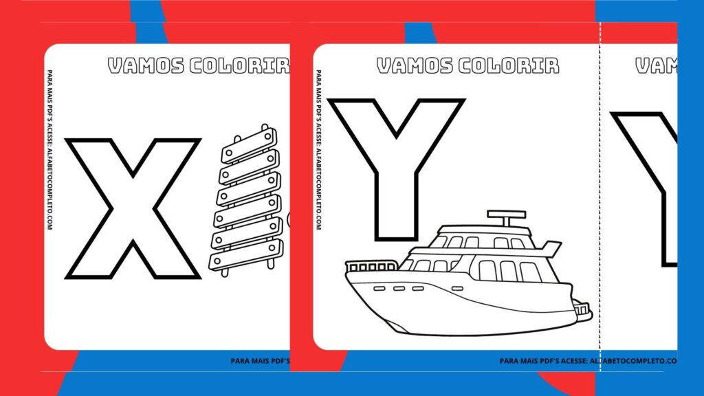 Divirta-se colorindo enquanto aprende! Descubra o Colorir e Aprender: Cartões do Alfabeto em Inglês e torne o estudo divertido!