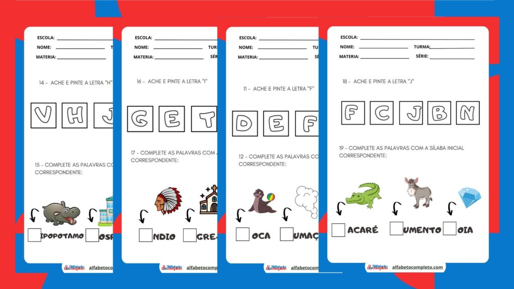 49 Atividades Divertidas para Aprender as Letras Iniciais