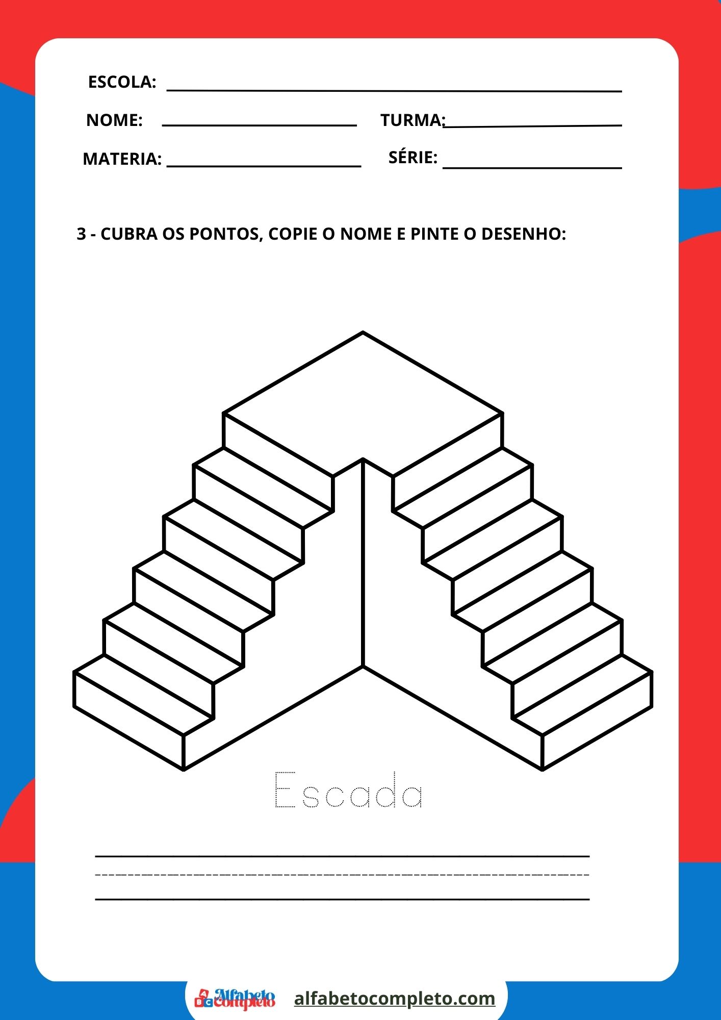 Atividades Divertidas em Pontilhado com Letra E para Crianças