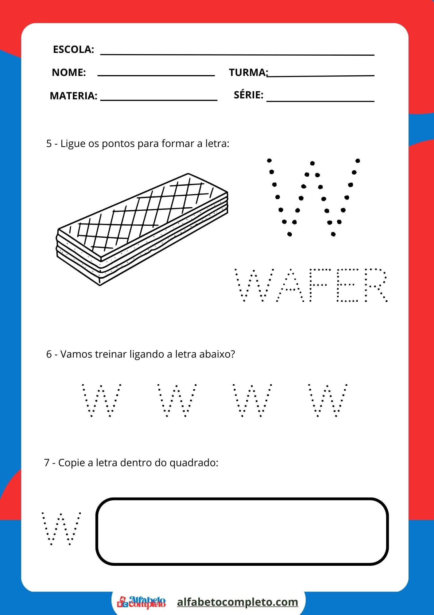 Descubra 14 atividades criativas e divertidas com a letra W para despertar o interesse e o aprendizado das crianças de forma lúdica!