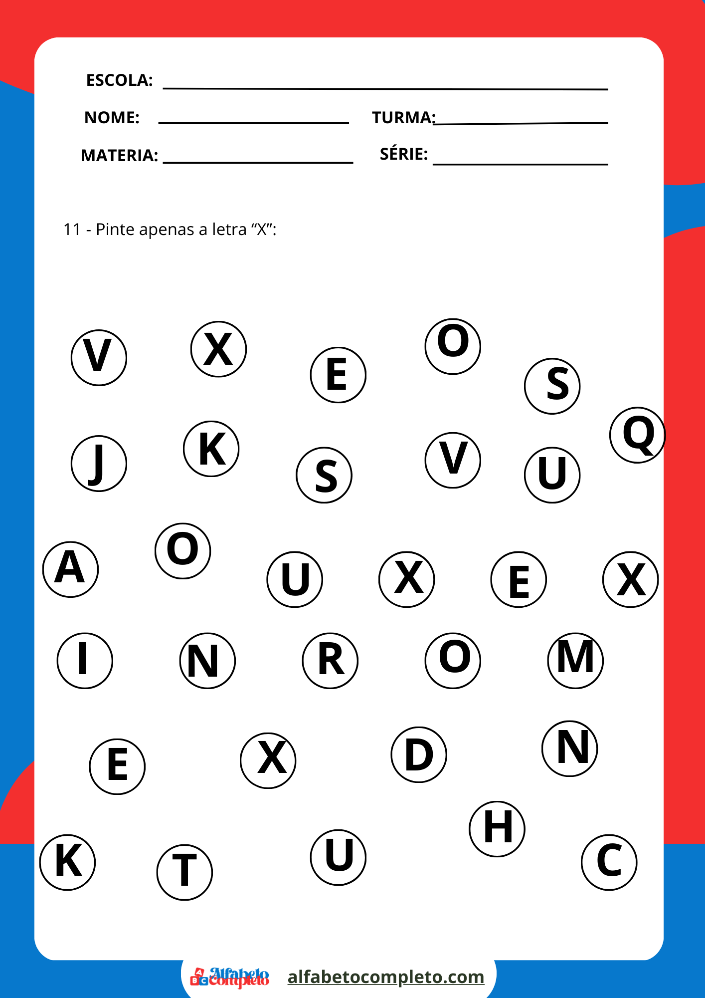 Atividades Divertidas com a Letra X para Crianças