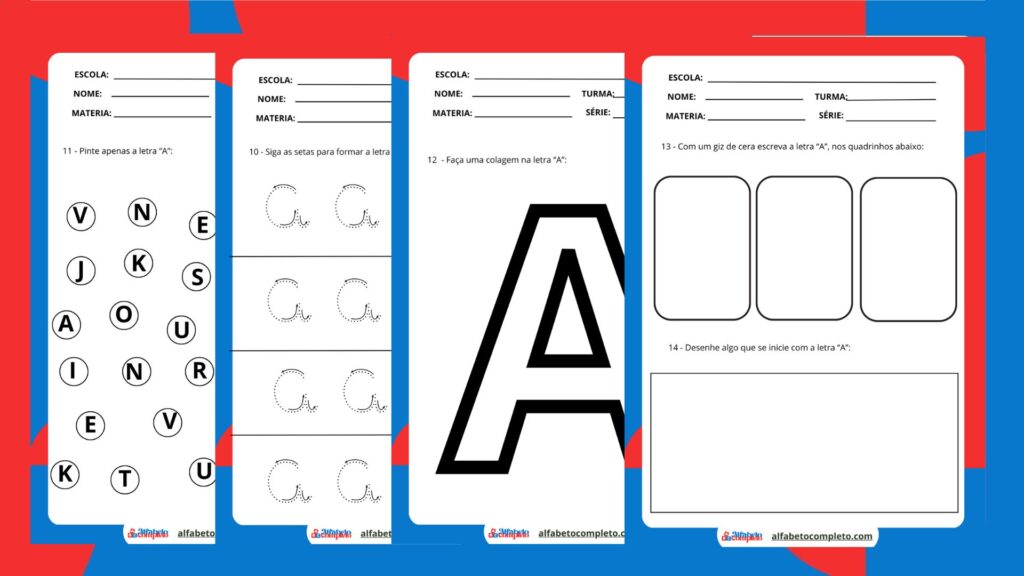 Atividades Divertidas: Aprenda a Letra 'A' Infantil
