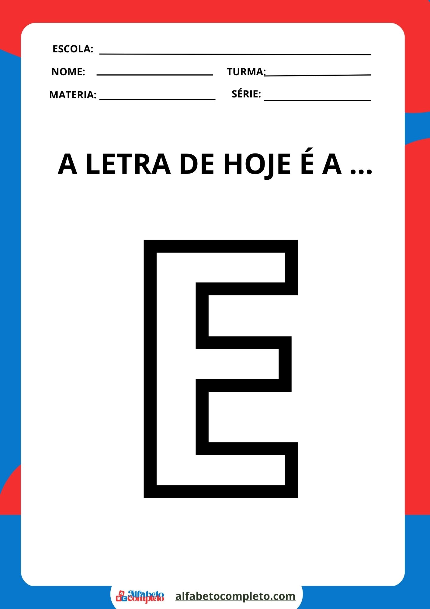 14 Atividades Divertidas com Letra E para Crianças